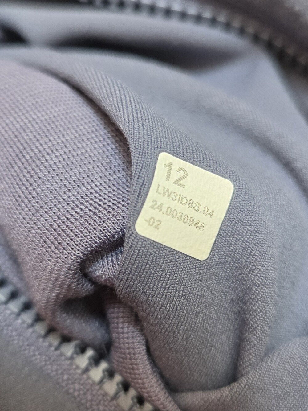 Lululemon Define Jacket Nulu Shade Gold Zip Blue Size 12 Sold Out Rare - Picture 2 of 10